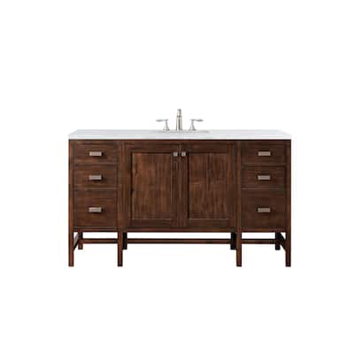 James Martin Vanities Addison 60" Single Vanity, Mid Century Acacia
