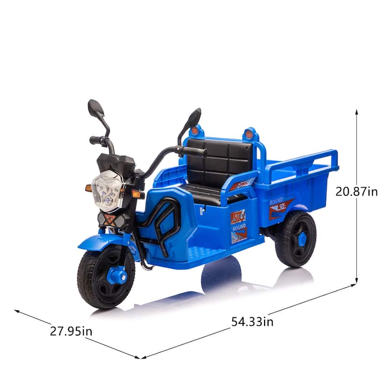 Blue Ride-On Truck Off-Road Toy Car Ride on Car Electric Car Toy