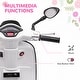 preview thumbnail 5 of 18, Battery-Powered Vespa Electric Motorcycle for Toddlers, Music, FM Radio, Headlight, and Single-Button Start