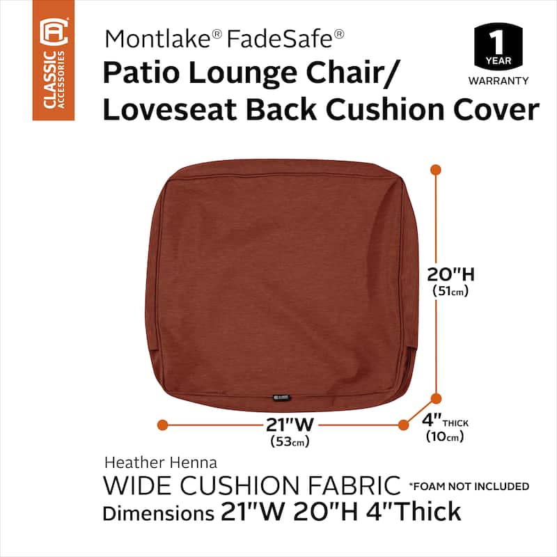 Classic Accessories Montlake Water-resistant Cushion Slip Cover