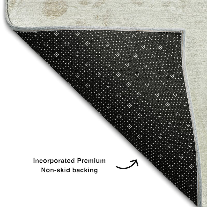 Premium Washable Super Soft Abstract Ink Mayfield Rug