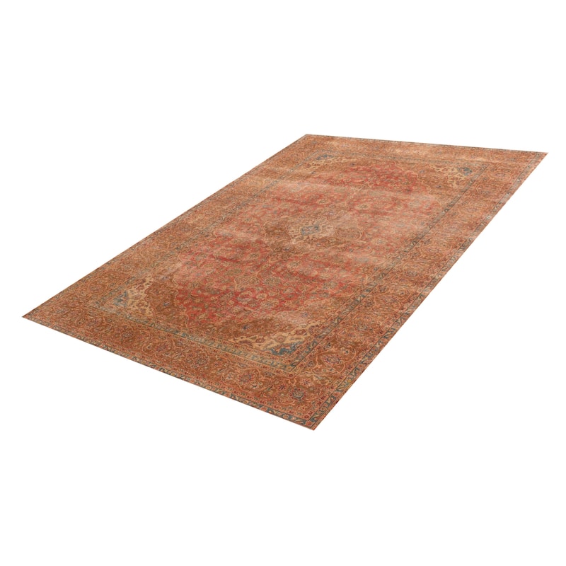 ECARPETGALLERY Hand-knotted Antalya Vintage Red Wool Rug - 7'11 x 11'10
