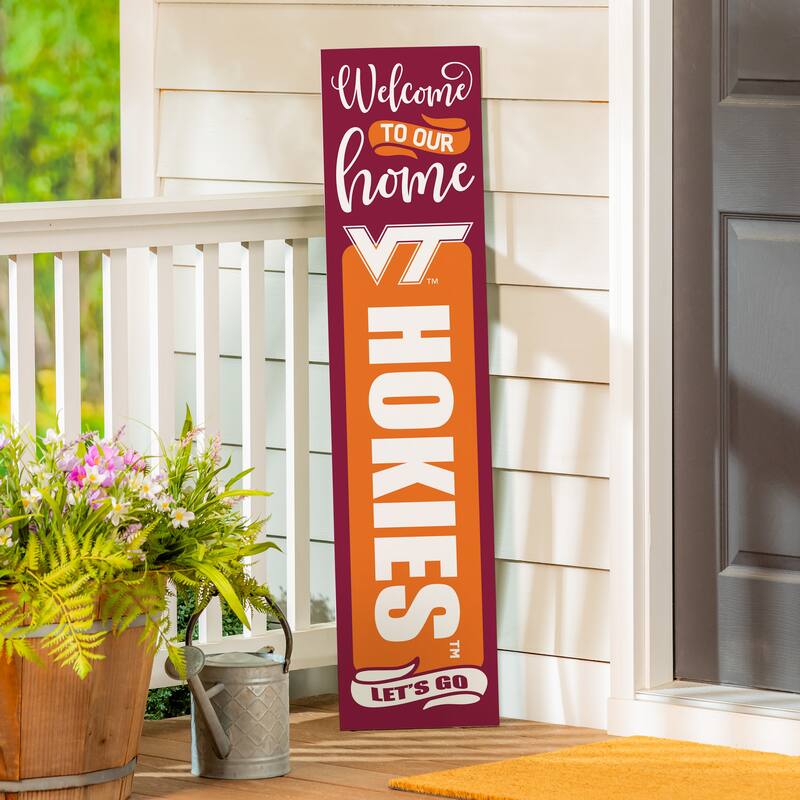 47" Double Sided Seasonal Porch Leaner, Virginia Tech - 47" x 11.25"