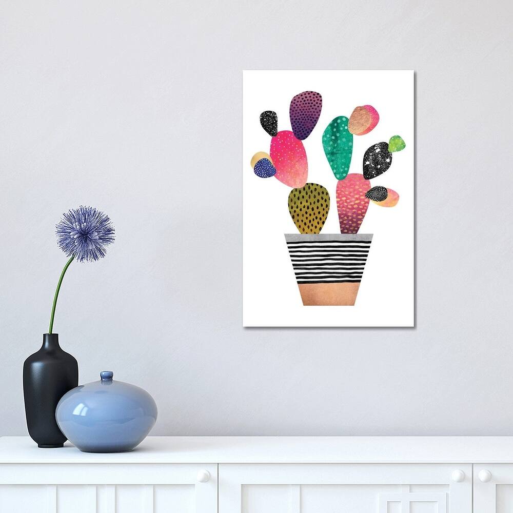 iCanvas "Happy Cactus" by Elisabeth Fredriksson Canvas Print