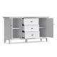 preview thumbnail 13 of 16, WYNDENHALL Freemont SOLID WOOD 54 inch Wide Transitional Sideboard Buffet - 17" D x 54" W x 30" H
