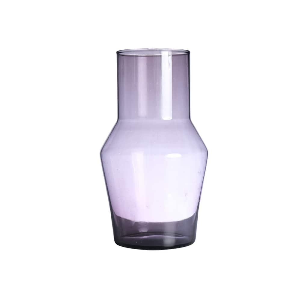 Tall Neck Recycled Glass Vase - 11.75" - Purple