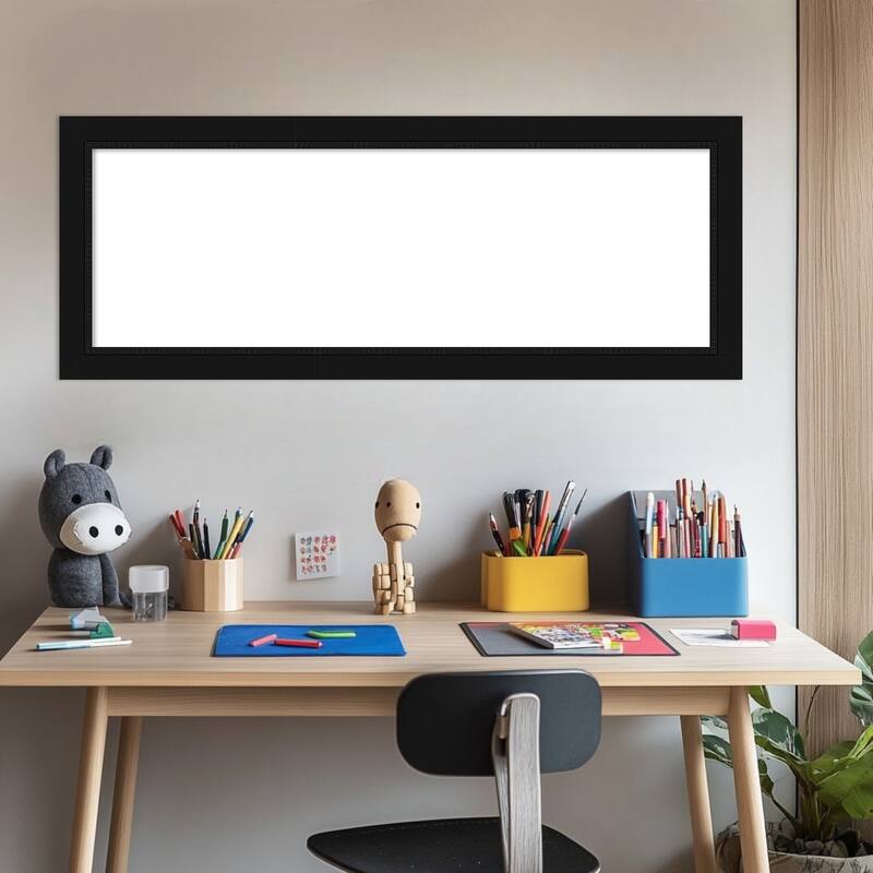 Amanti Art Avon Black Framed Dry Erase Magnetic Board