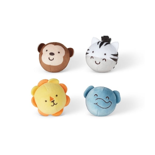slide 2 of 7, Melissa & Doug Rollables Safari Friends Infant and Toddler Toy, 4 Pieces