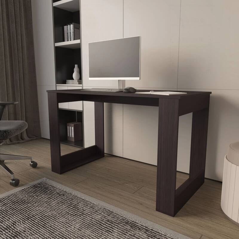 Sophisticated Writing Computer Desk with Ample Workspace - Wenge