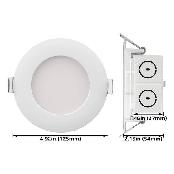 Shop 8 Pack 4 Inch Slim Recessed Ceiling Light With Junction Box