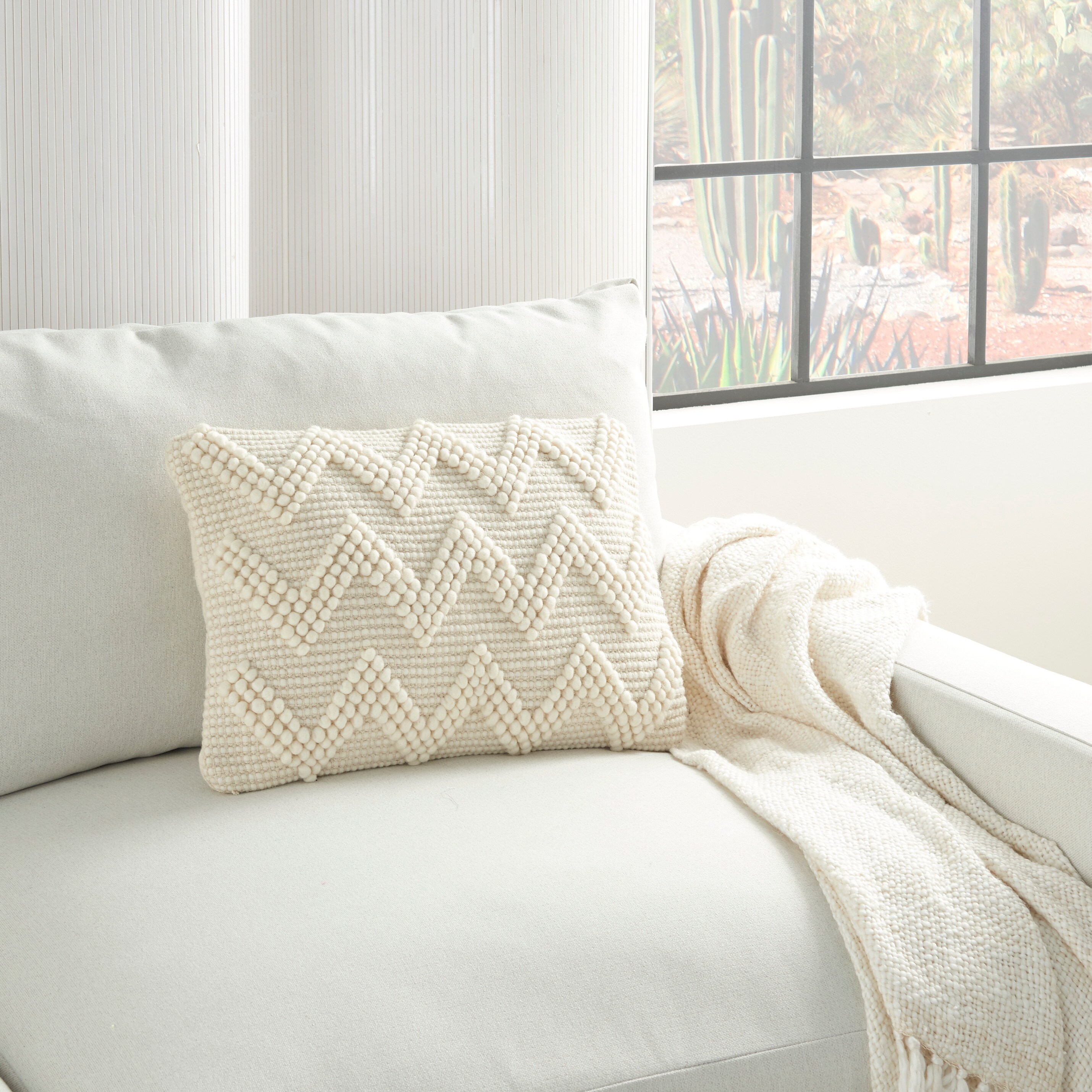 Mina victory chevron throw pillow 2025