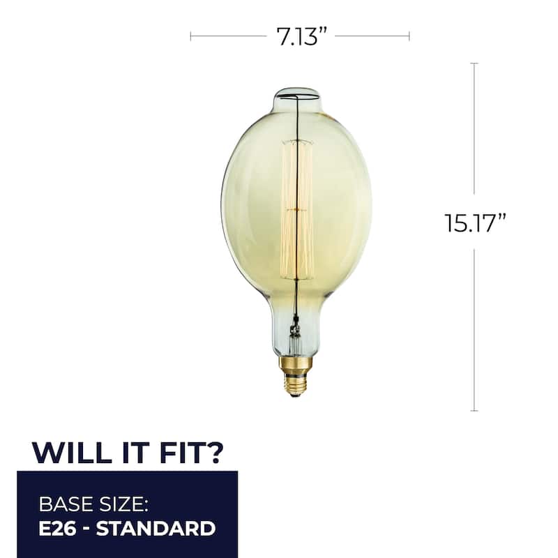 Bulbrite 60 Watt Dimmable Grand Nostalgic Medium (E26) Incandescent Bulb