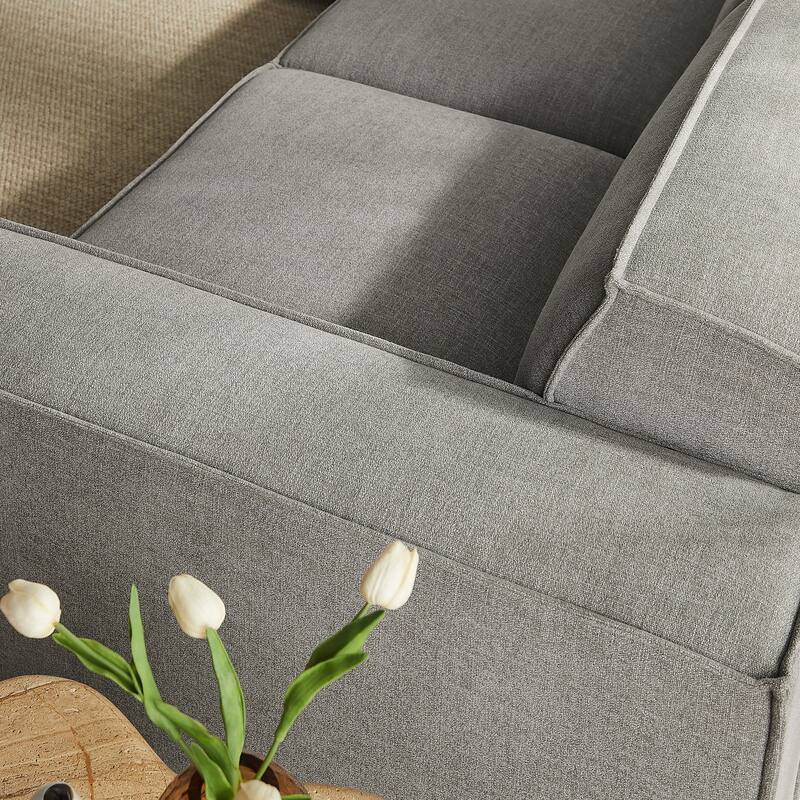 Restore 5-Piece Performance Fabric Upholstered Modular L-Shaped Sofa