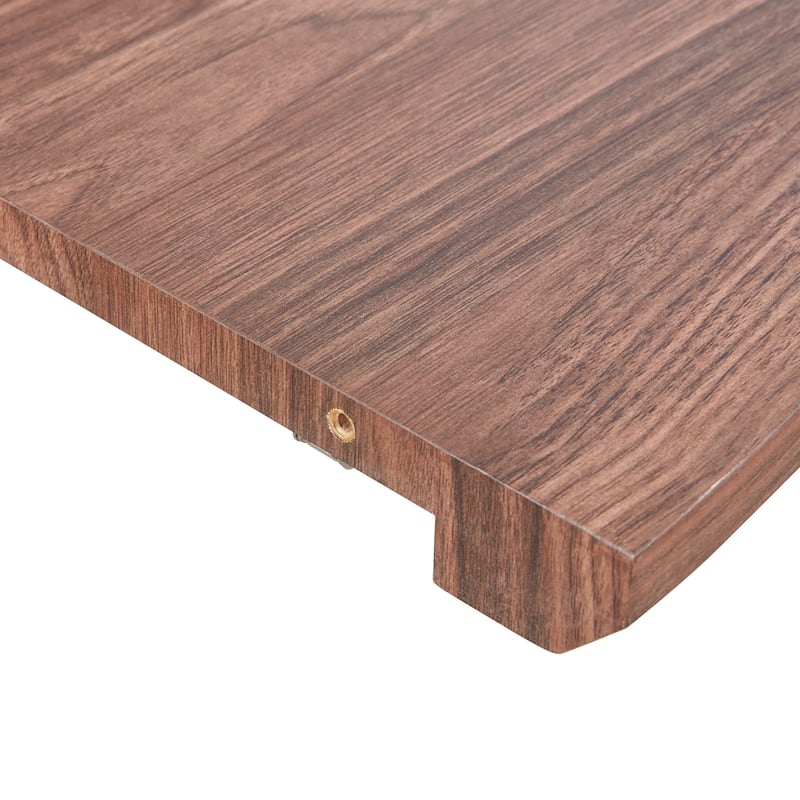 GDFStudio - Mapleton Modern Contemporary Space Saving 47.24" Extendable Dining Table with Telescoping Top & Metal Frame