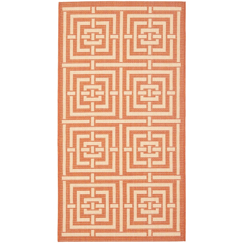 SAFAVIEH Courtyard Errica Indoor/ Outdoor Waterproof Patio Backyard Rug