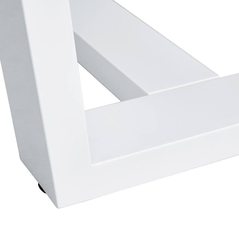 Seating 6-8 People, This Modern, With Tempered Glass Top And Mdf Stand