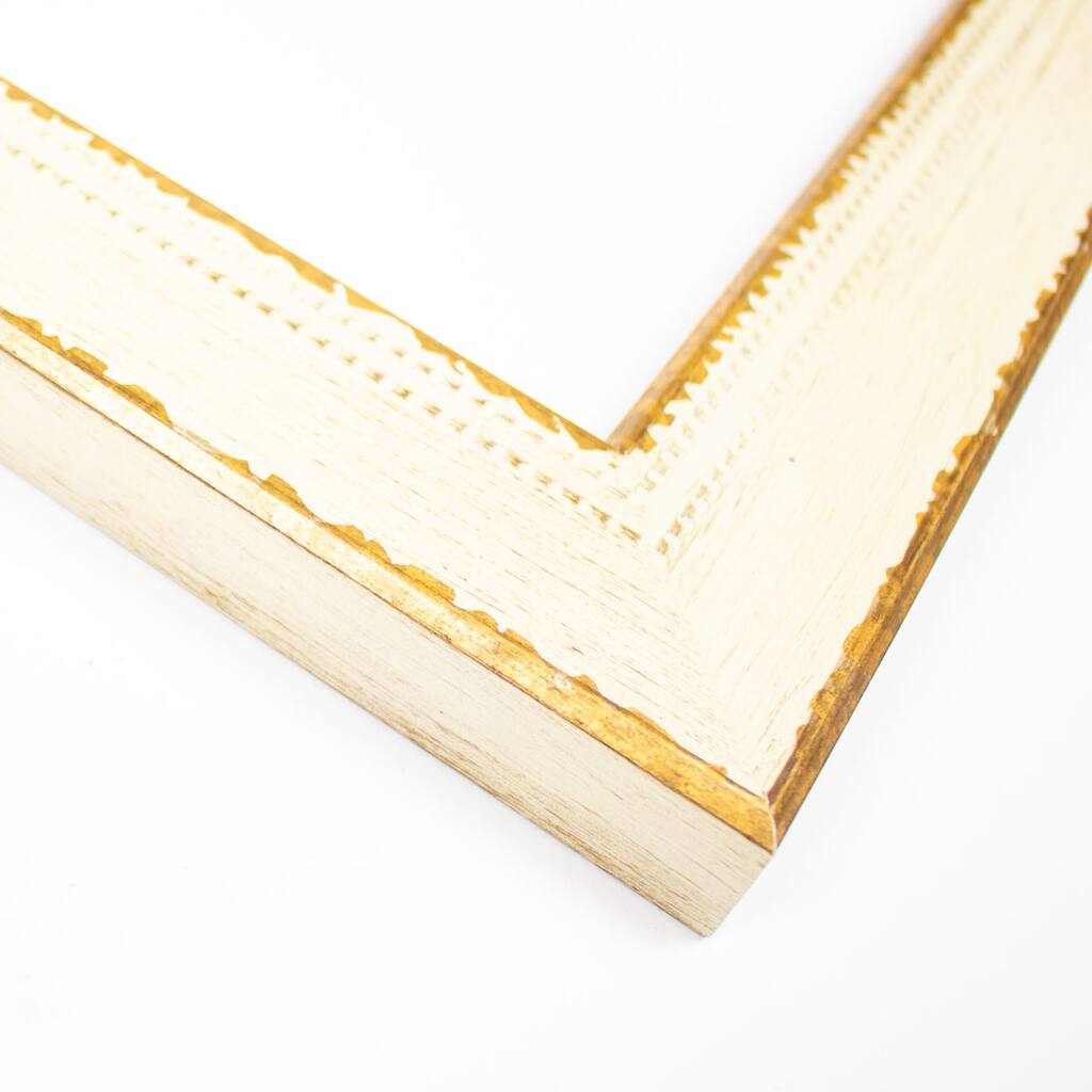 12x43 Frame White Solid Wood Picture Frame Width 1.5 Inches | Interior Frame Depth 0.5 Inches