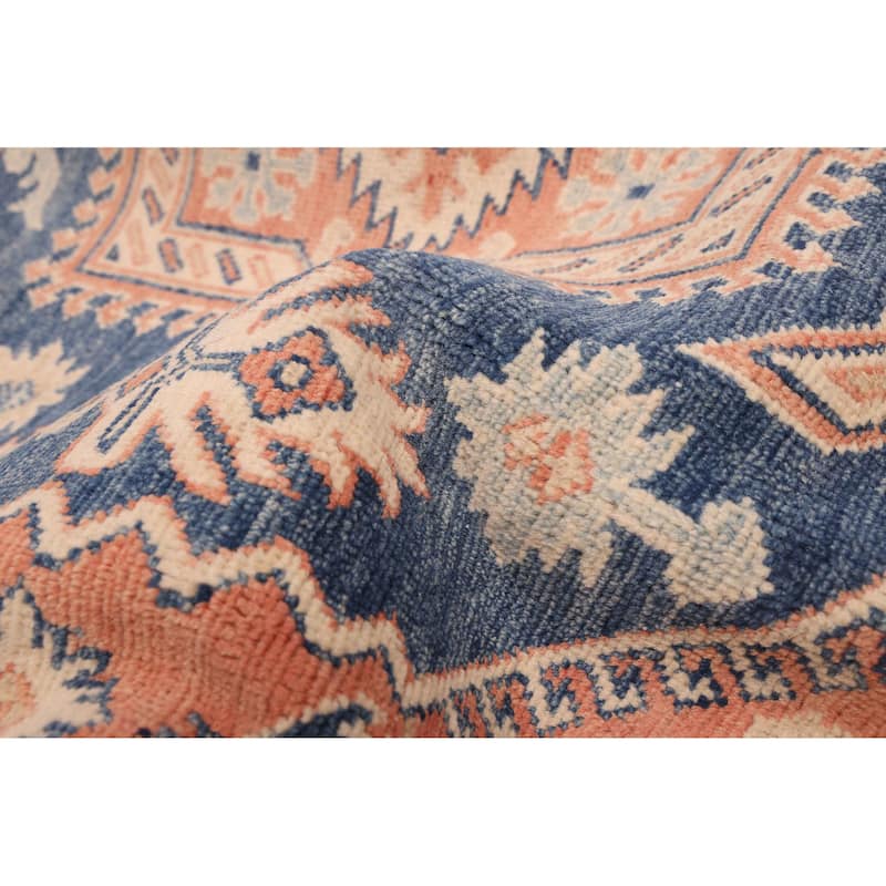 ECARPETGALLERY Hand-knotted Finest Ghazni Navy Wool Rug - 6'6 x 9'8