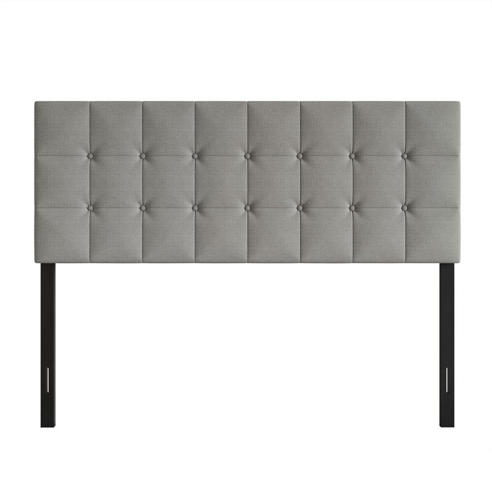 CraftPorch Classic Button-Tufted Rectangle Upholstered Headboard