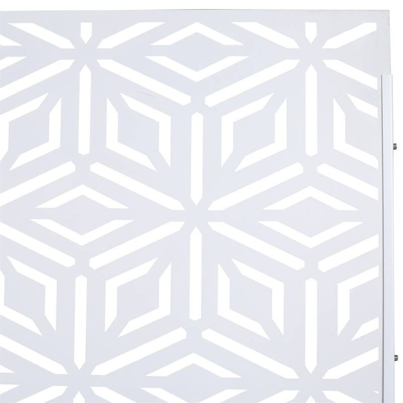 Outdoor & Indoor Privacy Screen Metal Privacy Screen 76" H×48" W