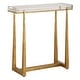 preview thumbnail 5 of 5, Uttermost Midas Thick Crystal Accent Table - 24"H x 24"W x 8.625"D