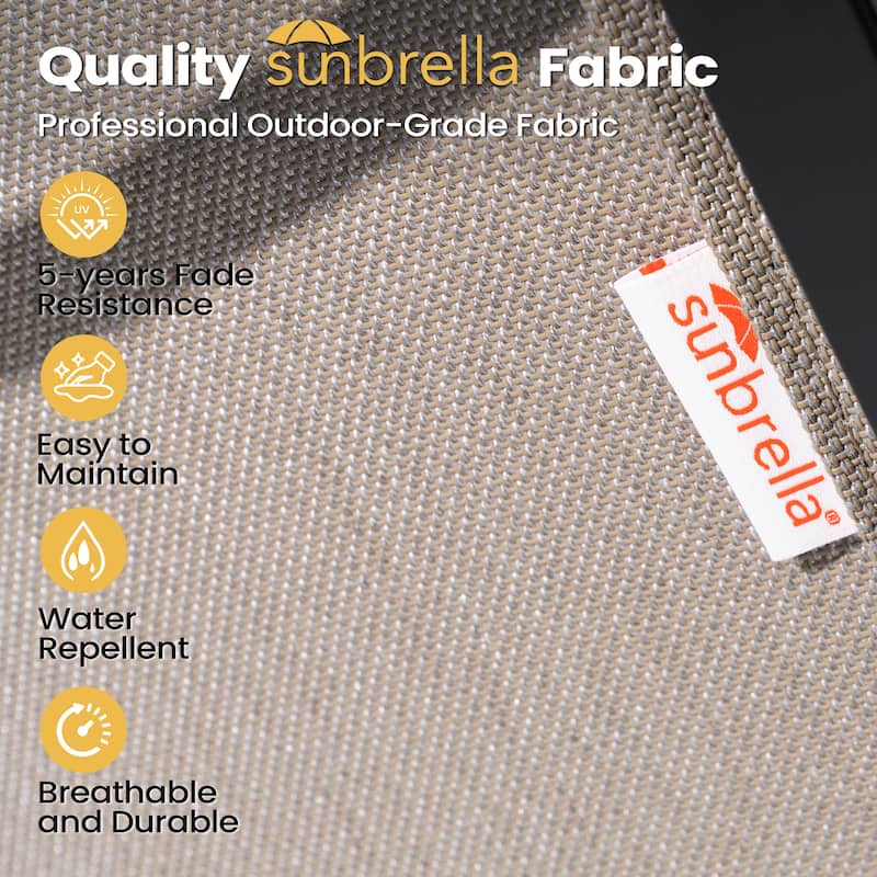 30''H Pellebant Outdoor Patio Aluminum Premium Swivel Bar Stools with Sunbrella Fabric