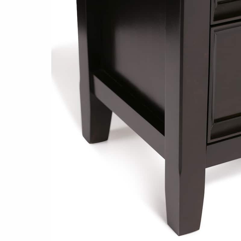 WYNDENHALL Halifax SOLID WOOD 37 inch Wide Transitional Medium Storage Cabinet - 37"w x 17"d x 36" h