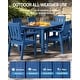 preview thumbnail 19 of 36, WINSOON 12-Piece HIPS All Weather Outdoor Patio Dining Sets with Umbrella Hole& Aluminum Frame,2-Table 10-Chairs