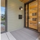 preview thumbnail 5 of 11, Modern Farmhouse Black 1-Light Outdoor Wall Sconces Porch Patio Glass Wall Lamps