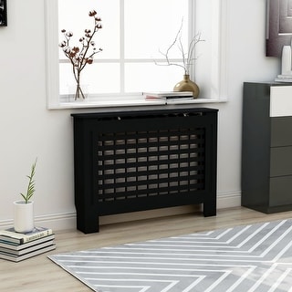 vidaXL Radiator Cover with Top Storage Shelf, 44.1x7.5x32.1 Inches - 44.1"x7.5"x31.9"