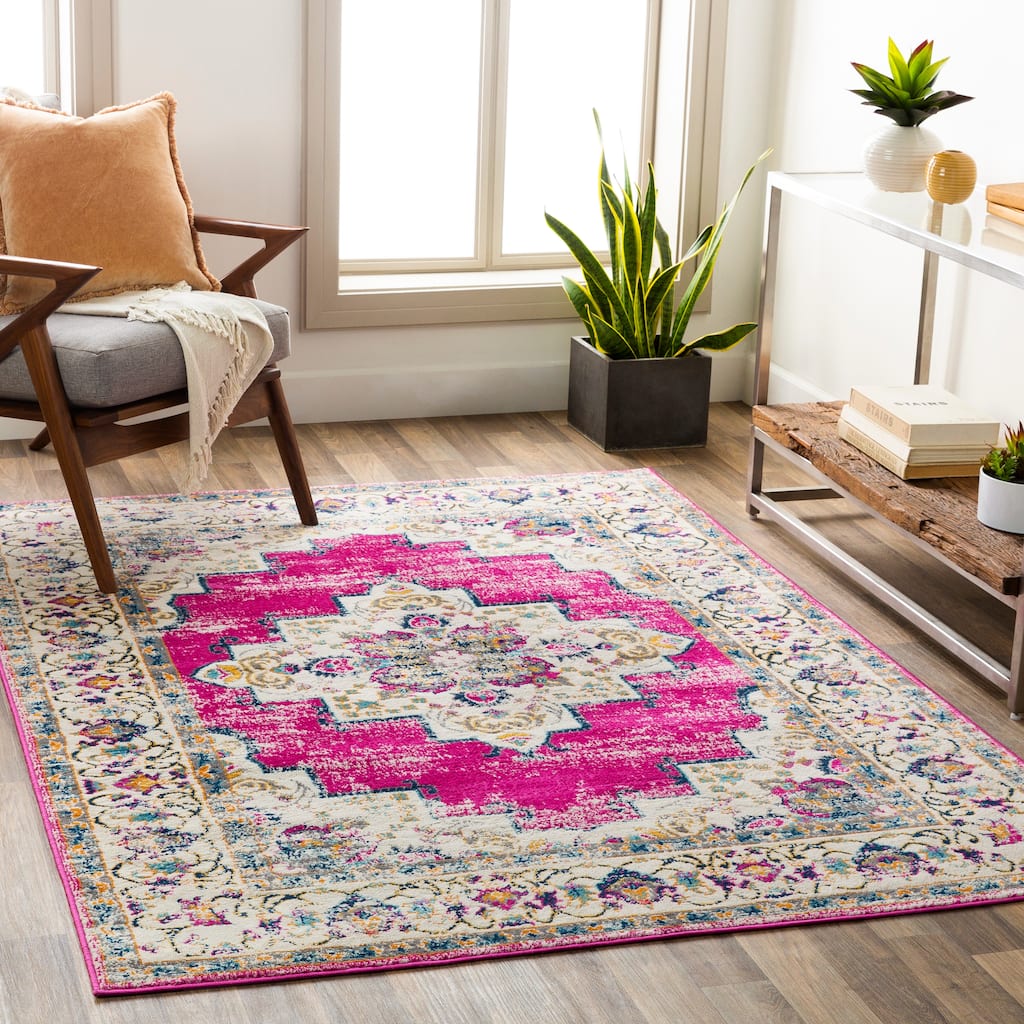 Artistic Weavers Teena Distressed Persian Medallion Area Rug