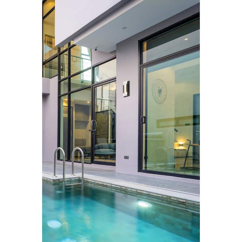 Hubert Tall Outdoor LED Wall Mount - Bronze