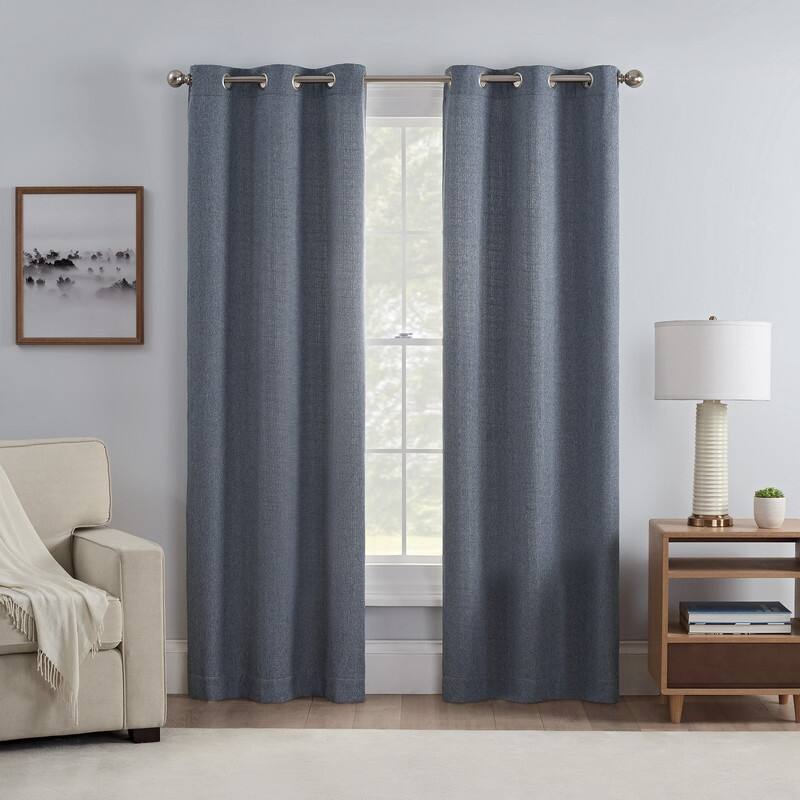 Eclipse Carter Room Darkening Window Curtains, 2 Panels