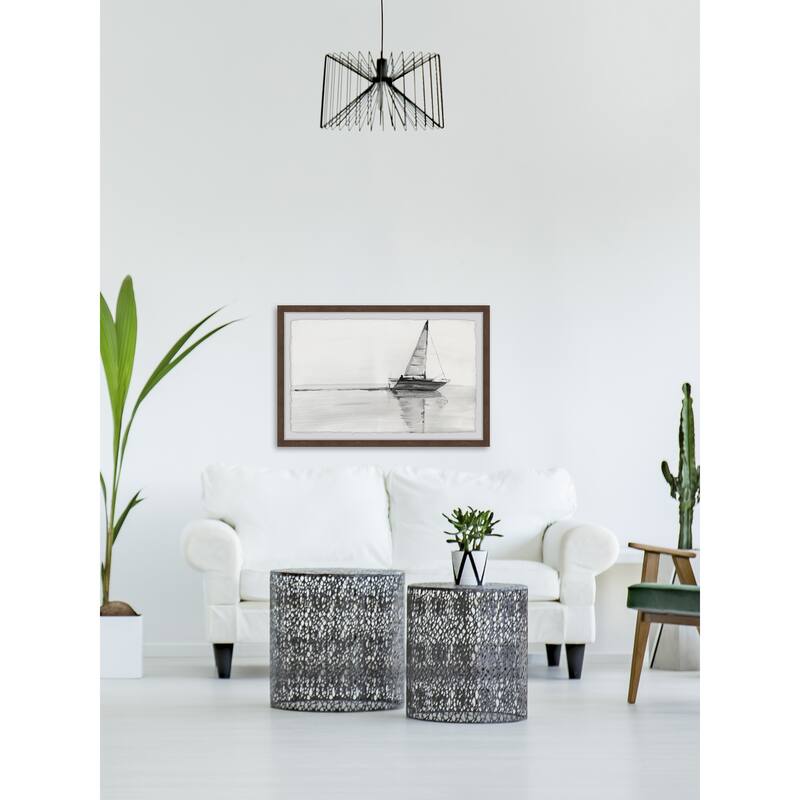 Sail with Me Framed Wall Art, Elegant Home Touch - Sophisticated Artwork for Refined Décor