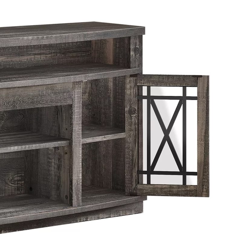 TV Stand with Led Lights for 70/65/60 Inch TV Dark Grey - 58 inches