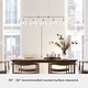 preview thumbnail 5 of 14, Hunter Xidane 5 Light Linear Chandelier - Dining Room, Kitchen Island - Contemporary, Transitional, Mid-Century Modern - 5-Light