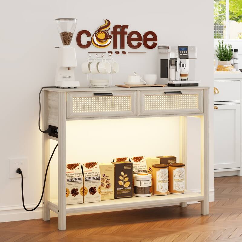39.37"console Table With Light