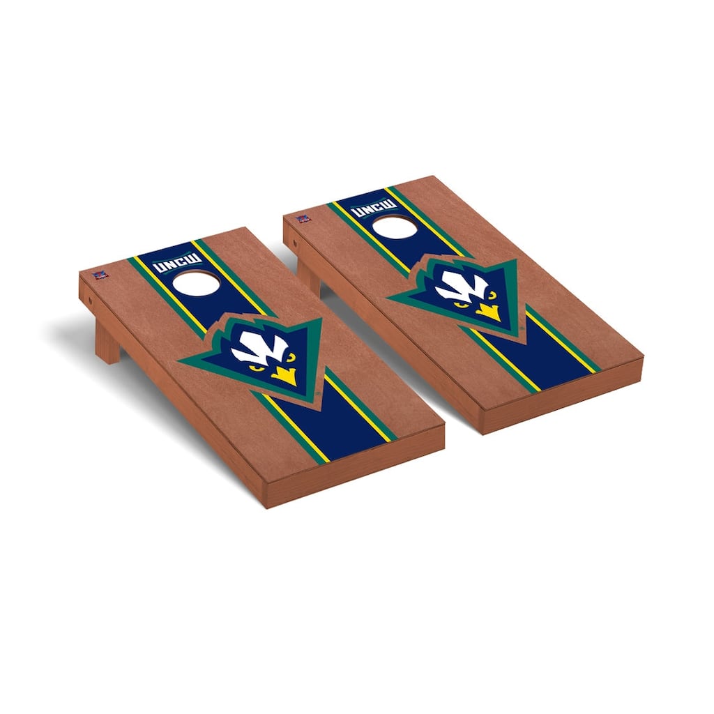 North Carolina at Wilmington Seahawks Rosewood Cornhole Board Set