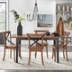 preview thumbnail 8 of 13, Simple Living Constance Solid Wood X-Back Dining Chairs (Set of 2)