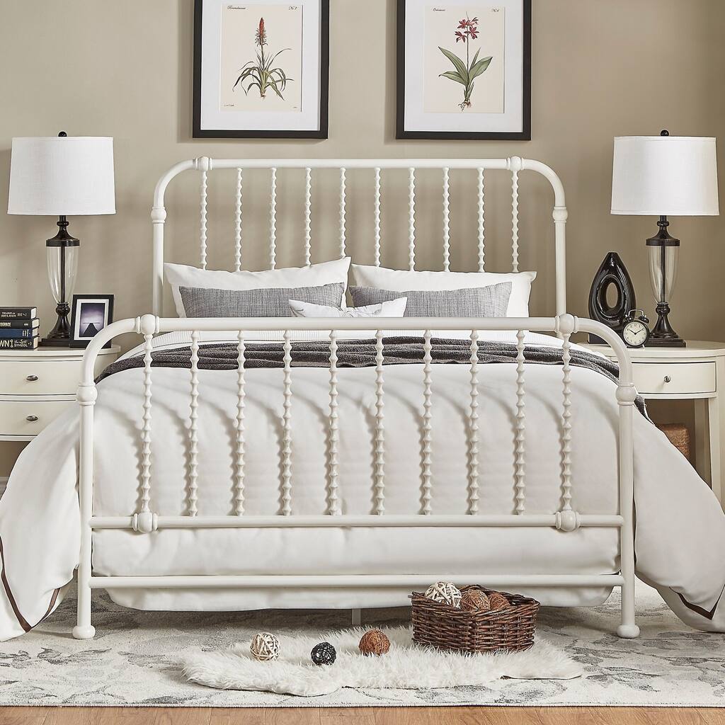 Gulliver Vintage Antique Spiral King Iron Metal Bed by iNSPIRE Q Bold