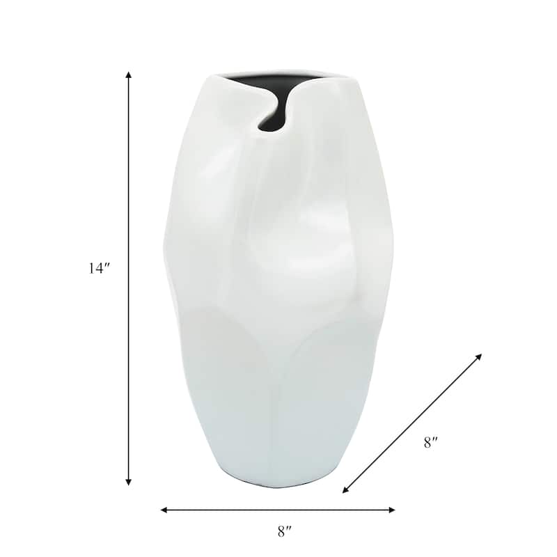 Sagebrook Home Ceramic Elegant Decorative Vase for Stylish Interiors