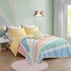 preview thumbnail 3 of 22, Intelligent Design Kids Jessie Rainbow Sunburst Reversible Cotton Quilt Set with Throw Pillow