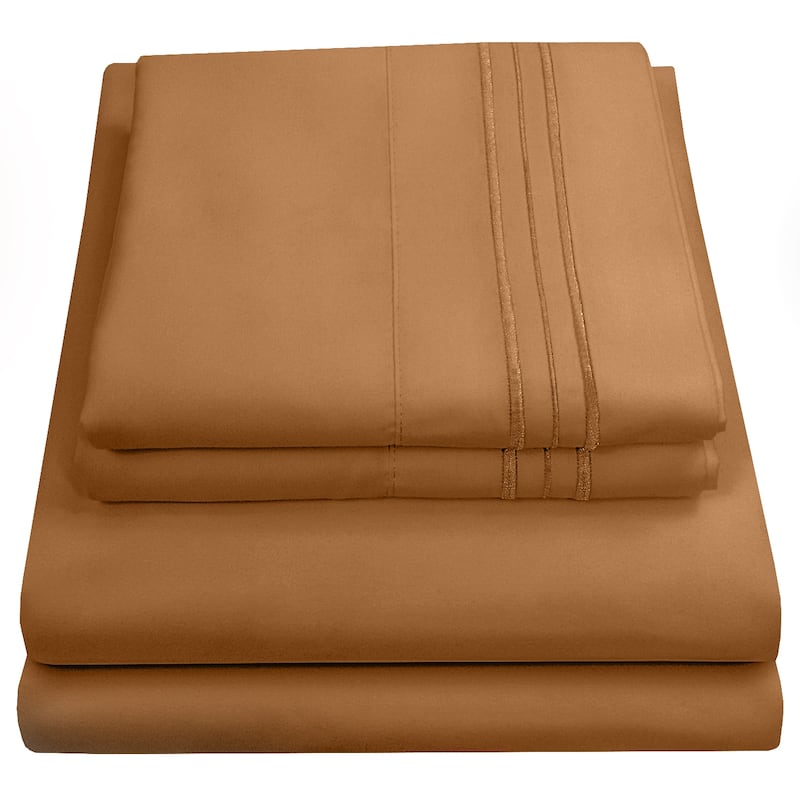 Sweet Home Collection Triple Stitch 4-piece Bed Sheet Set