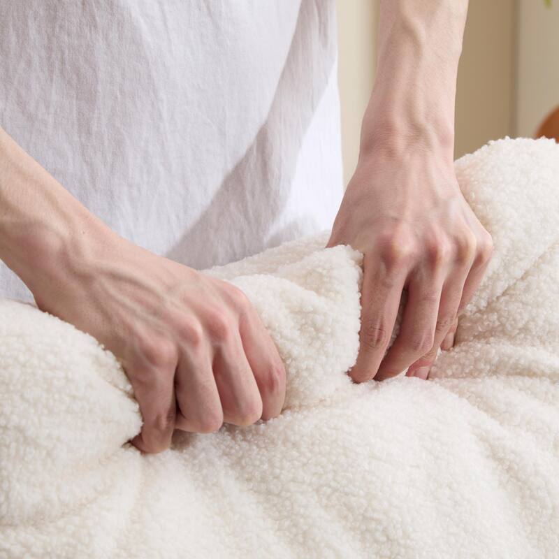 Modern Accent Rocking Chair Rocking Chair with Solid Wood Legs, Upholstered Nursery Glider Rocker Side Pocket and Footrest