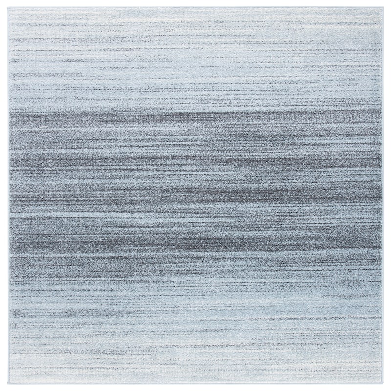 SAFAVIEH Adirondack Muzeyyen Ombre Distressed Rug - 6' Square - Grey/Light Grey