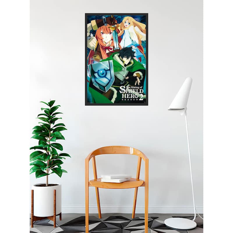 The Shield Hero - Naofumi's Party Framed Art Poster - 24 x 36 Inch