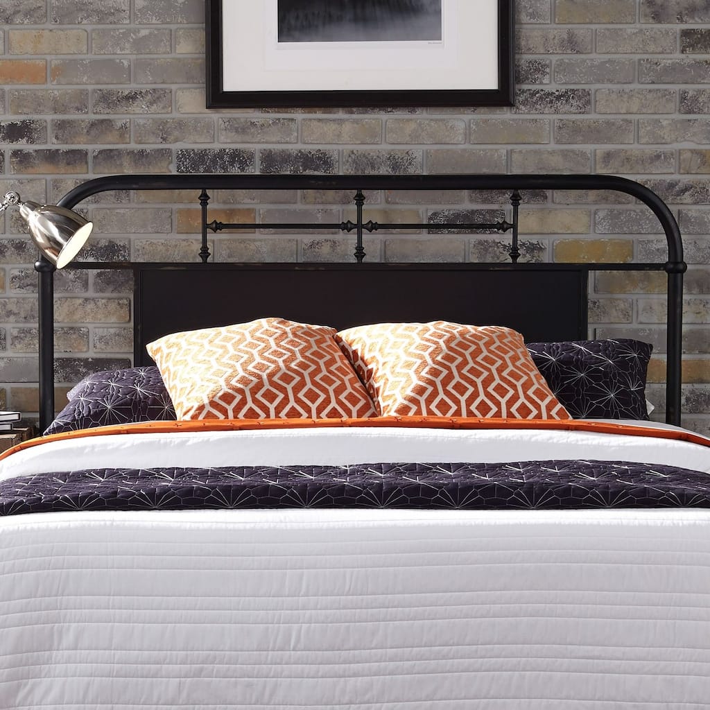 Vintage Series Distressed Queen Metal Headboard