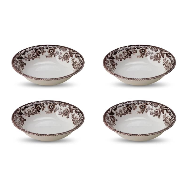 Spode Set of 4 Delamere Ascot Cereal Bowls - 8 in - 8 in