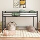 preview thumbnail 1 of 8, junior twin loft bunk black