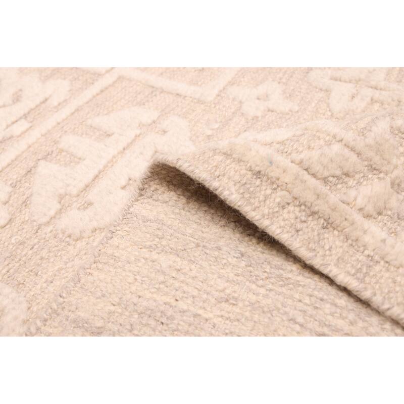 ECARPETGALLERY Hand-knotted Looma Beige, Cream Wool Rug - 8'1 x 9'10